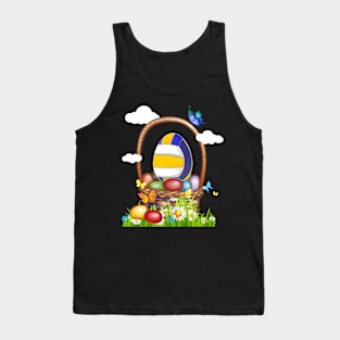 Funny Volleyball Egg Easter Tank Top